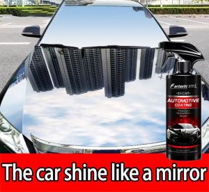 Car Wax Spray Coating Agent Quick Coat Ceramic Coating Car Wax Polish Spray Paint Body Protection Car Anti-scratch FlowerWaterless Car Wash and Wax Hydrophobic Top Coat Polish【500ml】
