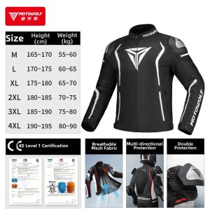 MOTOWOLF | Winter Protection Anti-fall Motorbike Riding Suit