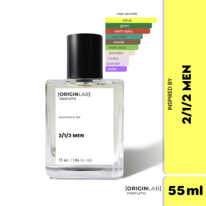 ORIGINLAB - 2/1/2 MEN inspired Perfume for Men Parfums 30% Oil Rich Fragrance Concentration Scent him 55ml/10ml/4ml