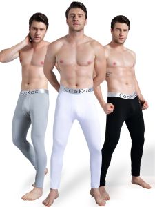 Mens Thermal รัดรูป กางเกง Thin Anti-static Youth เอวกลาง ผ้าขนแกะ มีซับในสบาย เลกกิ้ง Luxury Style กางเกงขายาว Single Layer
