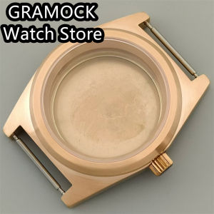 GRAMOCK NH34 NH35 NH36 38mm Watch Case Silver Black Rose Gold Steel Case Sapphire Glass for Miyota9015 ETA2824 PT5000 Movement