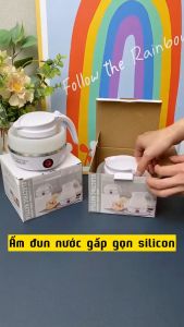 Ấm Đun Nước Mini Có Thể Gấp Gọn Tiện Lợi Cho Du Lịch Dung Tích 500ml Nhỏ Gọn Mang Đi