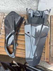 spakbor belakang dan tutup filter pcx 160 karbon