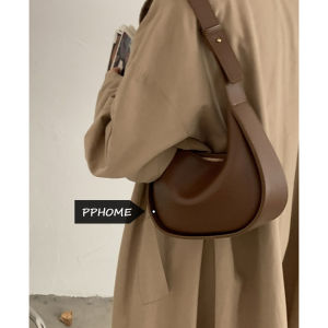 Retro Saddle Bag Womens Summer 2022 Fashionable Korean Style Underarm Bag Versatile Ins Crossbody Bag Soft PU Leather Zipper Closure