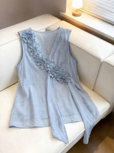 3D Floral Sleeveless Summer Outwear 2026 New Style Plus Size Slimming
