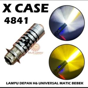 Lampu Depan Led H6 Laser Hi-Low putih Kuning+ senja AC DC motor bebek matic