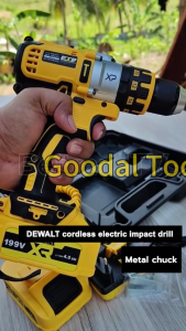 DeWalt 199V impact drill heavy duty Impact Cordless Drill Hand Drill 2 Battery 1 Charger 30 PCS Set Battery Screwdriver