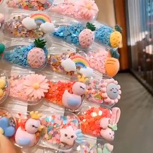 Set 5 kẹp tóc KIM TUYẾN xinh xắn phong cách Hàn Quốc cho bé yêu mã PK-012