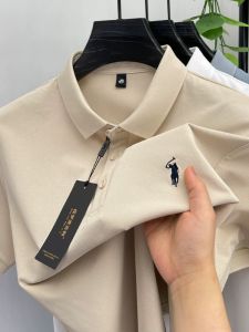 Designer brand summer short sleeve polo shirt high-end pony embroidery fashion new breathable T-shirt luxury Paul mens clothing