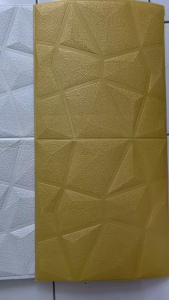 MW Wallpaper Foam 3D Batik Wall Panel Diamond Triangle Stiker Dinding Wall Paper Sticker