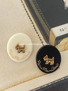 Nút Nhựa Chữ Cái Nút Kim Loại Trang Trí Áo Len Cardigan Áo Khoác Vest Áo Khoác Len Đa Năng Nút Kim Loại Nút Nhựa