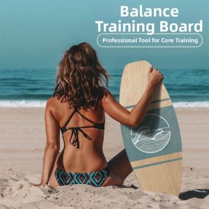 baomafanxi | Adult Balance Training Board Full Birch Wood Surfing/Skiing Fitness