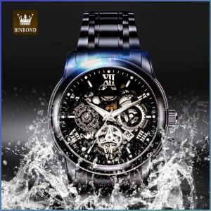Mechanical Watches Elegance Automatic Watch Enjoy Luminous Sealed and Waterproof Fashion Steel Strap 防水机械手表