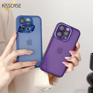[Giá đỡ máy ảnh tàng hình] Kisscase Ốp giữ giá đỡ gấp lại được trong suốt dành cho iphone15pro Max 14 Plus 13 12 11 vỏ lưng bảo vệ máy ảnh chống sốc