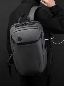 Waterproof Nylon Backpack Mens Double Shoulder Bag Business Travel Large Capacity Computer Bag Commuting Traveling Cycling Bag