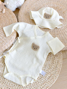 XIAOGUDUN | Cotton and Gauze Baby Bodysuit Long Sleeve All-Seasons