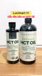Dầu MCT hữu cơ Organic MCT Oil Viva Naturals [Hàng Mỹ]