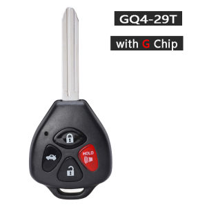 KEYECU FCC ID: GQ4-29T 315MHz 4D67 / G Chip Replacement 3 Button Remote Key Fob TOY43 for Toyota Avalon Corolla Matrix Venza