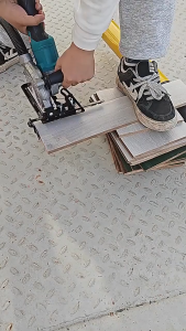 AN Mesin Chamfering Praktis Mesin Chamfering Ubin Keramik 45° Pemotong Sudut Haitang