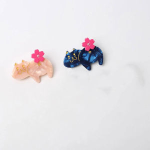 Cute Cartoon Cat Hair Clips Small Duckbill Womens Hair Accessories Side Bangs Hairpins Fashionable Korean Style Hair Decorations
