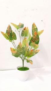 Tanaman Artificial Keladi Orange / Tanaman Hias Bunga Keladi Macan