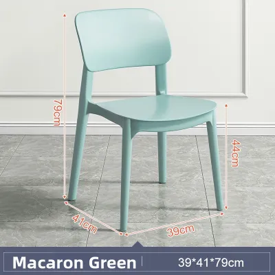 Thickened Plastic Dining Chair Home Use Casual Restaurant Commercial Backless Nordic Style Modern Simplicity Table Chair