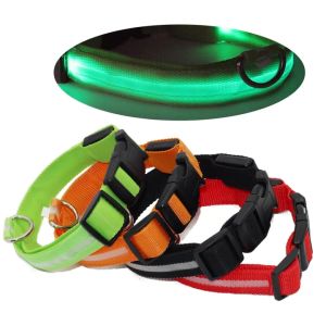 Vòng cổ cho Chó Mèo dạ quang có đèn led chống đi lạc (mẫu mới) - Hara Pet Store