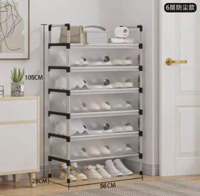 (SG Ready) Shoe Rack with PVC Cover (5 / 6 /7 layers)