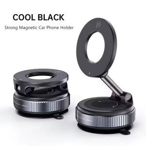 Car Mount Electric Vacuum Magnetic Holder Foldable Strong Suction Stand For Cell Phone For iphone 13 14 15 16 17 Live Streaming