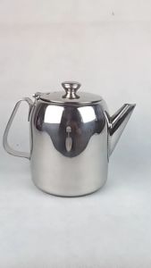 Leoshop888 Kettel Resto Coffee Teapot Teko Air Saji Stainless Tebal High Quality 500ml 20Oz Ada Lubang Saringan