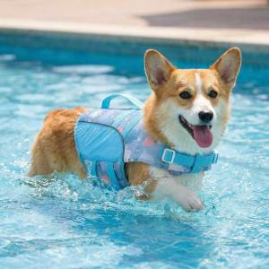 Teekland Dog Life Jacket Pet Safety Vest for Swimming & Boating Life Jacket with Floatation Dog Lifesavers Swimsuits for Small Medium Large Dogs