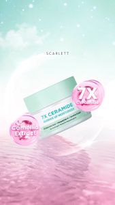 Scarlett Whitening Moisturizer 7X Ceramide 20g || Moisturizer Scarlett Original BPOM