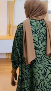 Kaftan Lilita big size/Gamis Trend tahun ini/Baju wanita ukuran Jumbo Busui Friendly resleting depan bahan rayon premium tebal tidak menerawang dan adem