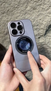 🇹🇭🔥ลดล้างสต็อก🔥 เคส ไอโฟน 11 เคสไอโฟน Magnetic Case for Apple iPhone 4 13 12 pro promax Pro Max Plus พร้อมำฟิล์มเลนส์ด้วย เพิ่มระดับป้องกันตก