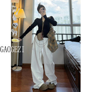 Quần Jeans Denim Ống Rộng Dài Đến Sàn Cạp Cao Cho Nữ Quần Ống Rộng Dáng Rộng Thiết Kế Rộng Rãi Quần Ống Thẳng Dài Đến Sàn