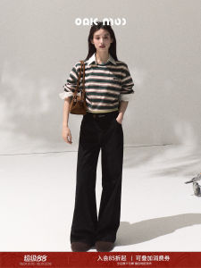 Faux Two-Piece Corduroy Flared Pants