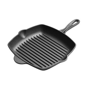 【HOSPORT】Household Square Steak Pan Non-Coated Stripes Grill Pan Thick-Bottomed Steak Skillet for Steak Grilled Fish Vegetables【1-3 days delivery】