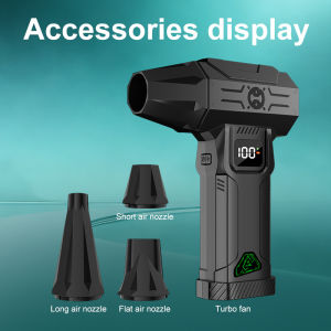1310000RPM Turbo Jet Air Blower Cordless Compressed Air Duster Ultra-Powerful Airflow (5 Adjustable Speeds) Vacuum Cleaner