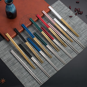 (HÀNG CAO CẤP) ĐŨA INOX 304 mạ vàng cán nhiều màu CAO CẤP SANG TRỌNG - KHÔNG GỈ SÉT - đũa inox không gỉ - đũa ăn cơm gắp thức ăn