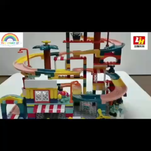 Đồ Chơi Bộ lắp ráp công viên mặt trời cầu trượt xe 398 chi tiêt cho bé trên 6 tuổi