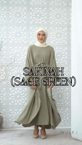 Wulfi Kaftan Sakinah Sage Green All Size