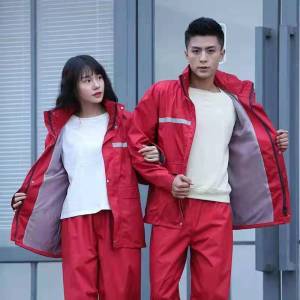 Bộ Áo Mưa Quần Mưa Chống Nước Mỏng Cho Nữ Bộ Đồ Bảo Hộ Lao Động Khi Thu Hoạch Trà Chống Gió Chống Mài Mòn