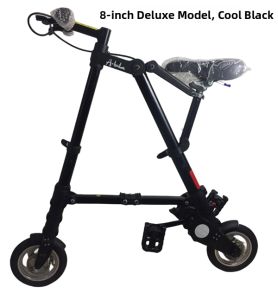 A-Line Folding Bike Fitness Adult Men Women Lightweight Mini Bicycle Urban Commuting Outdoor Sports Aluminum Frame Bell Included