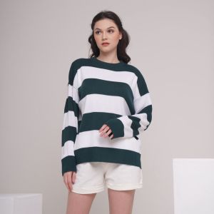 Atasan Sweater Rajut Wanita / EIRA OVERSIZE / EIRA Sweater Rajut Allsize