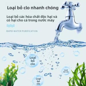 MONLEYTA | Bộ lọc nước Fish Joyful Tablet Dismantle Chlorine Water Softener Fish Tank Disinfection Purification Large Soda Stabilizer
