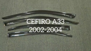 คิ้วกันสาดประตู กันสาด คิ้วกันสาด คิ้ว ดำทึบ นิสสัน เซฟิโร่ ขับหน้า A33 Nissan Cefiro 2002 2003 2004 ใส่ร่วมกันได้ A