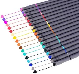 12-100 PCS Fineliner marker pen Manga color pen for lettering 0.4 mm Art Sketch Journaling Watercolor School supplies Stationery