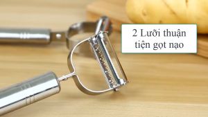 Dụng cụ nạo sợi củ quả inox đa năng 2 in 1 - Nạo củ quả và bào sợi