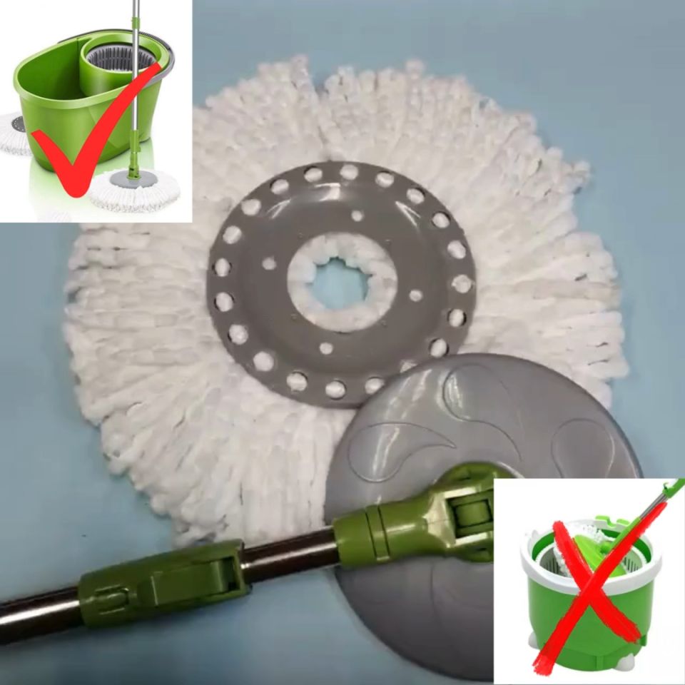 3M Scotch Brite COMPATIBLE Mop Head Refill Replacement For Double Sided Bucket Spin Mophead Replacement