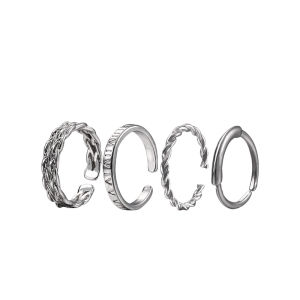 ZHENGZHAO | Adjustable Open Ring Uncommon Design Couple Decoration Ring